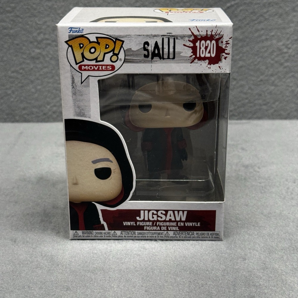 Funko Pop Horrow Movies Saw: Jigsaw (John Kramer) Figure w/ Protector